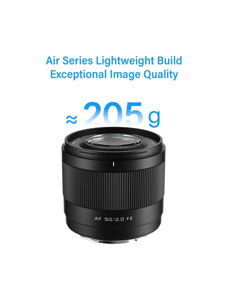 새로운 Viltrox AF 50mm F2.0 에어 풀프레임 카메라 렌즈 인물 사진 브이로그 프라임 렌즈 ( E 마운트 카메라 A7C2 ZV-E10ΩFX30 호환)