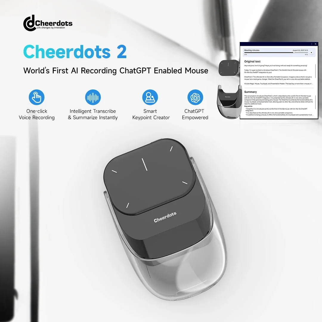 Cheerdots Cheerdots2 Wireless Detachable Air Mouse 2Mode Touchpad All-in-one Pocket Lightweight Customized Office Gaming Mouse wireless mouse gaming mouse wireless gaming mouse