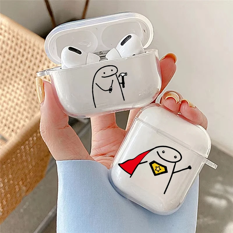 GIOPUEY Hoesje compatibel met AirPods 4 2024, schattige grappige