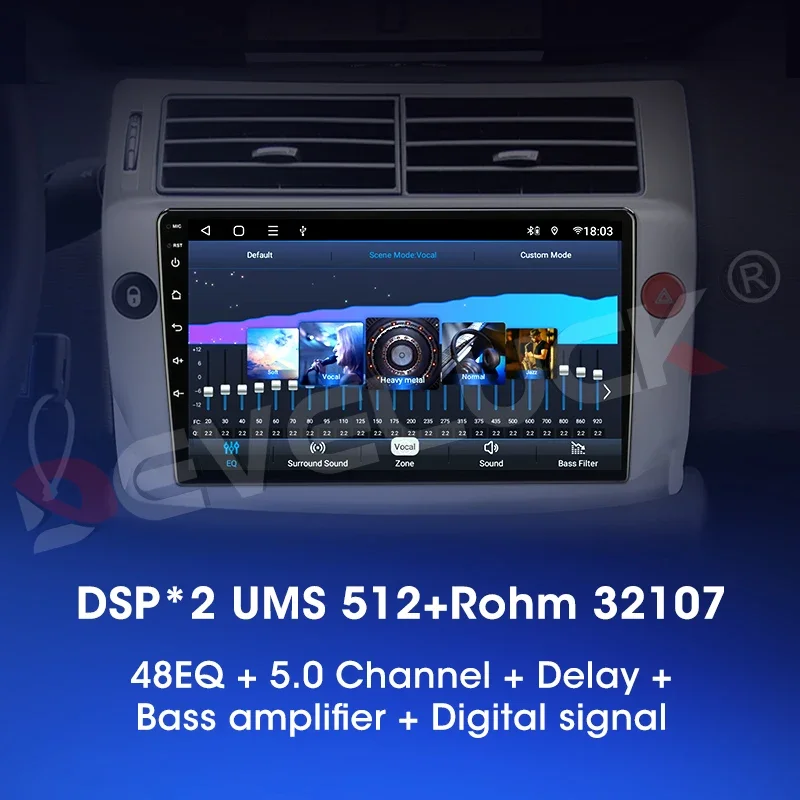 ڵ  Ƽ̵  ÷̾, ȵ̵ 2 din,   2015-2021, LADA Largus 2021, ̼ GPS ī÷ DVD