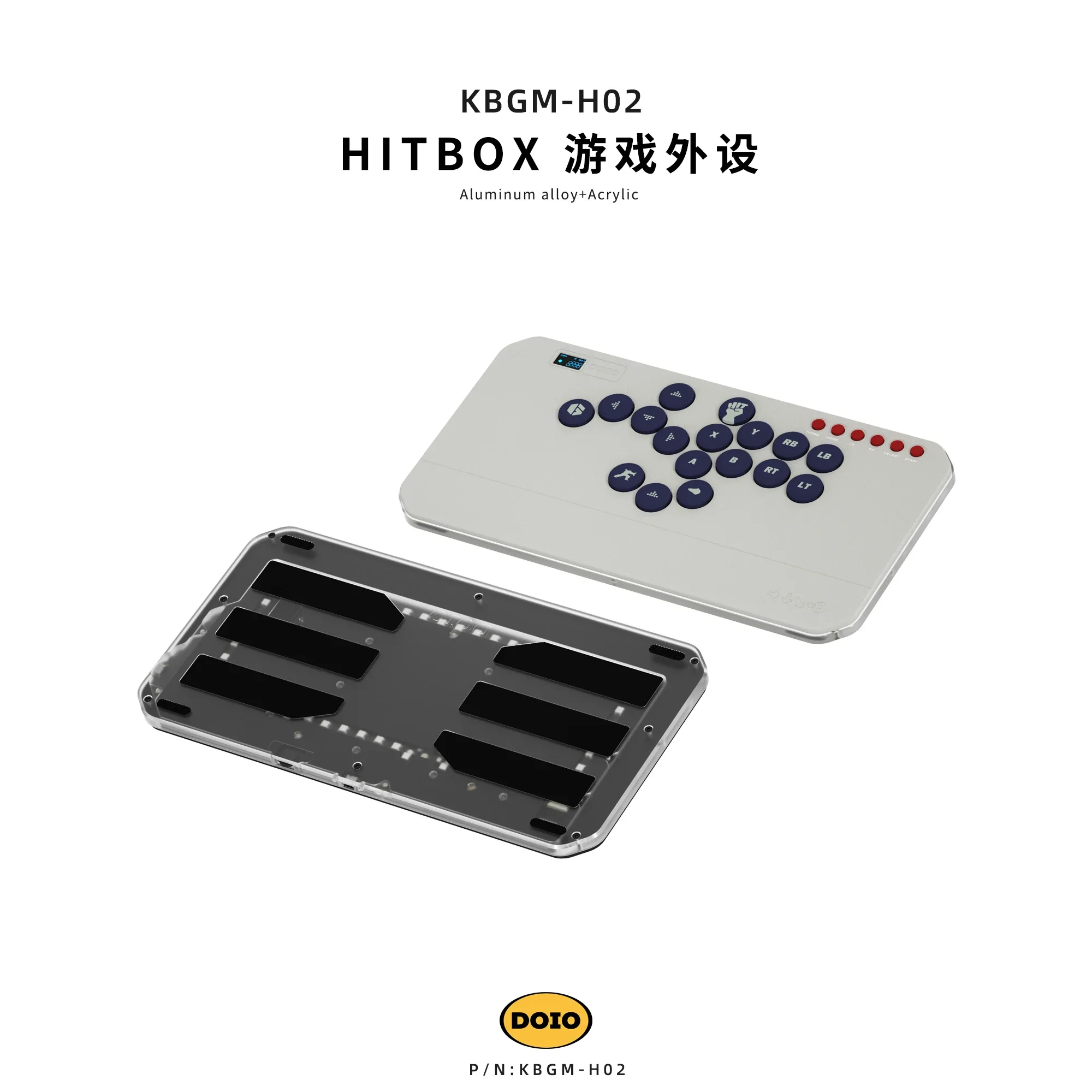Doio Hitbox Kbgm-H02 / HE ゲーミングキーボード 有線 アルミ合金製