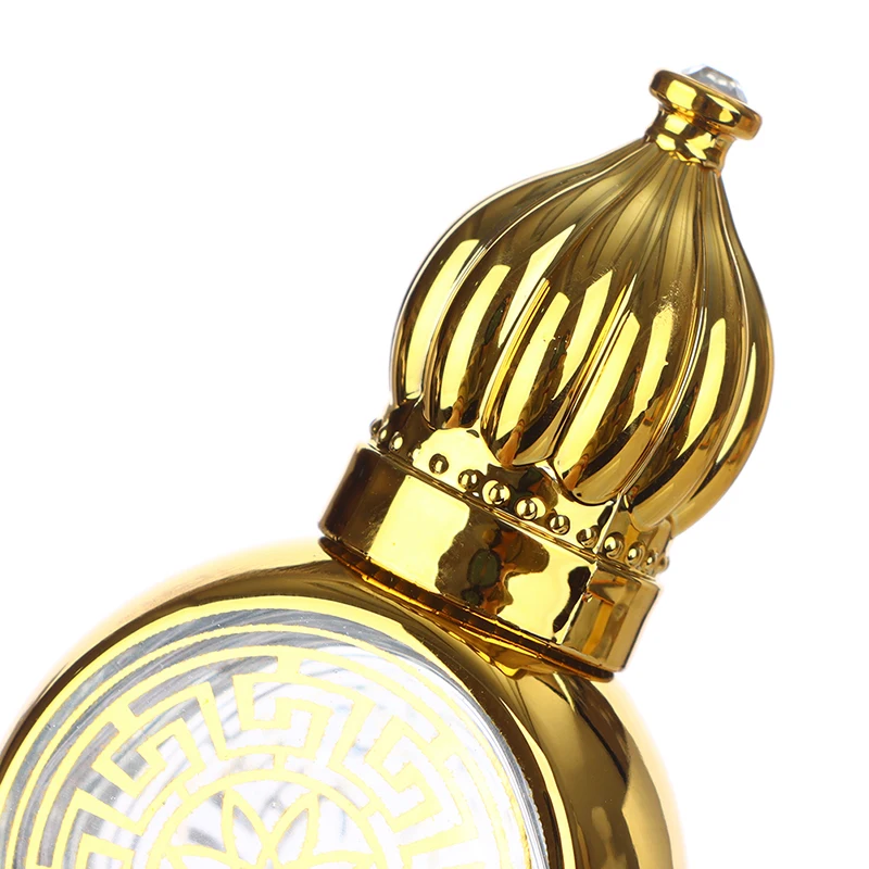 10ml Mini Essential Oil Roller Bottles with Gold Crown Cap – Elegant Carved Electroplat... - SKU CBGS1454 - UGI Packaging