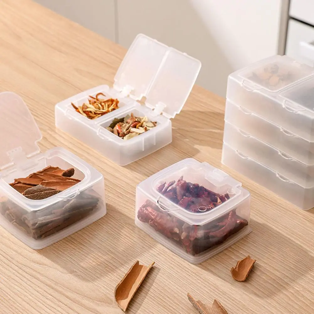 Transparent Spice Storage Box, Clear Plastic Spice Storage