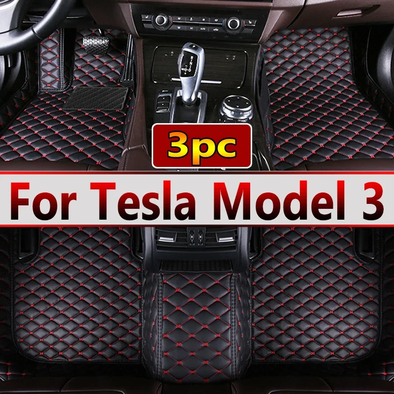 

Автомобильные коврики для Tesla Model 3, 2019, 2020, 2021, оригинальные автомобильные накладки на ножки, аксессуары для интерьера