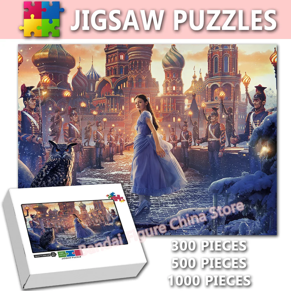 

The Nutcracker and The Four Realms Diy Jigsaw Puzzles 300/500/1000 Pieces Disney Cartoon Movies Print Puzzle Kids Game Toys