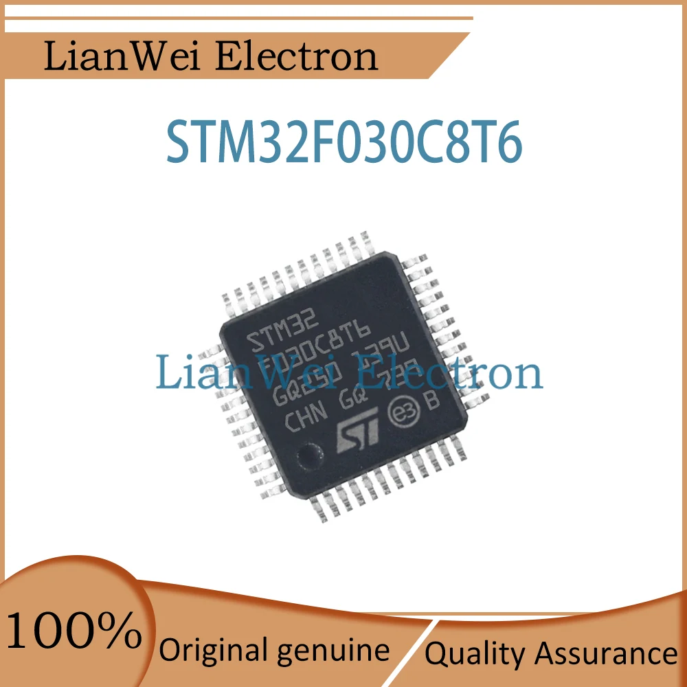 (10 Piece)100% New STM32F030 STM32F030C8T6 IC MCU Chip LQFP-48