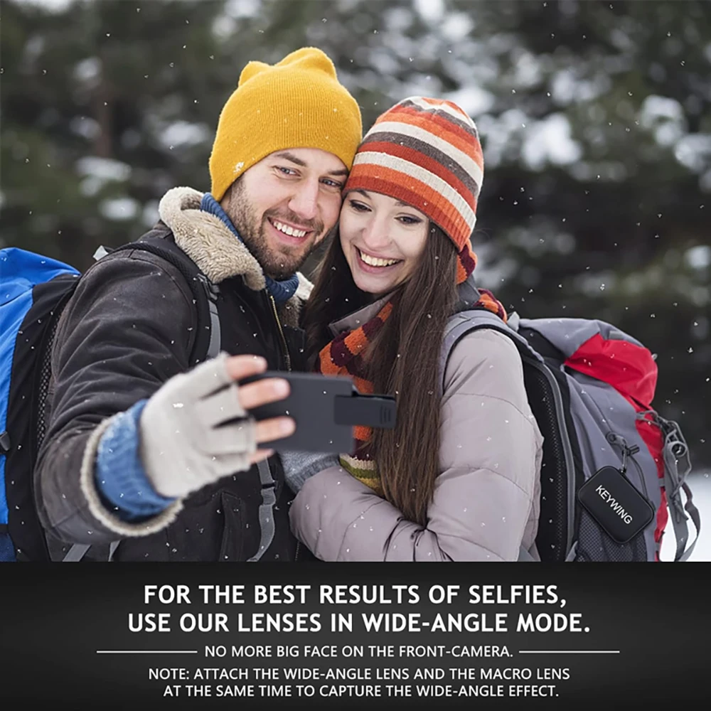 Experience 2 in 1 Phone Camera Lens kit 0.45x Wide Angle 12.5x Macro Lens HD Camera Lenes for iphone ios Android Smartphones — view 3