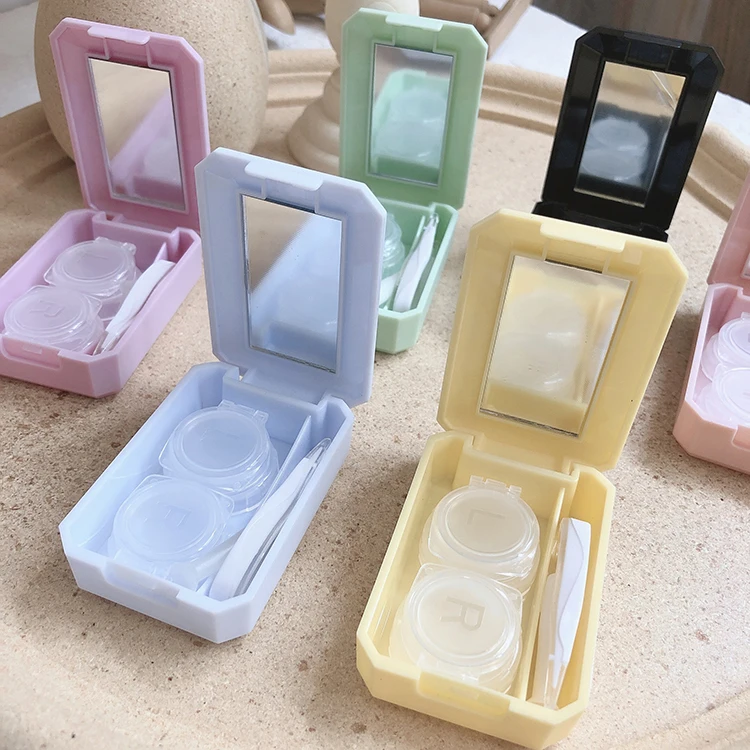 Bio-essence Contact Lenses Kit Tweezers Stick Contacts Lens Case Container Picker Durable Plastic Portable Wear Tools Accessory