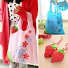 Wholesale 500pcs/lot Portable Cute Eco Reusable Storage Package Tote Folding Foldable Strawberry Bag Home 5