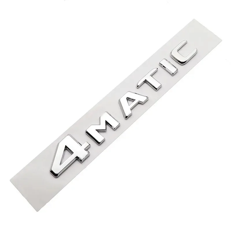 3D ABS Car Rear Trunk 4Matic Letters Emblem Badge Stickers for Mercedes Benz W246 W204 W205 W212 W213 R350 GLA GLC GLK 300 3d stickers 3d wall stickers cartoon nail stickers bank card stickers anime motion stickers