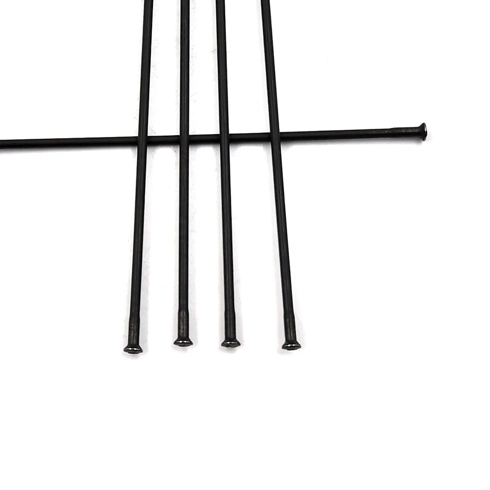12pcs/lot Pillar PSR 14 Round 14G Gauge 2.0mm Bicycle Spokes Straight Pull Stainless Steel Strong Black Radios Bicycle Parts