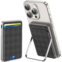 With Stand Card Bag Power Bank 5000mAh For IPhone 16 15 14 Pro Max with Holder Power Bank Magnetic Battery 2