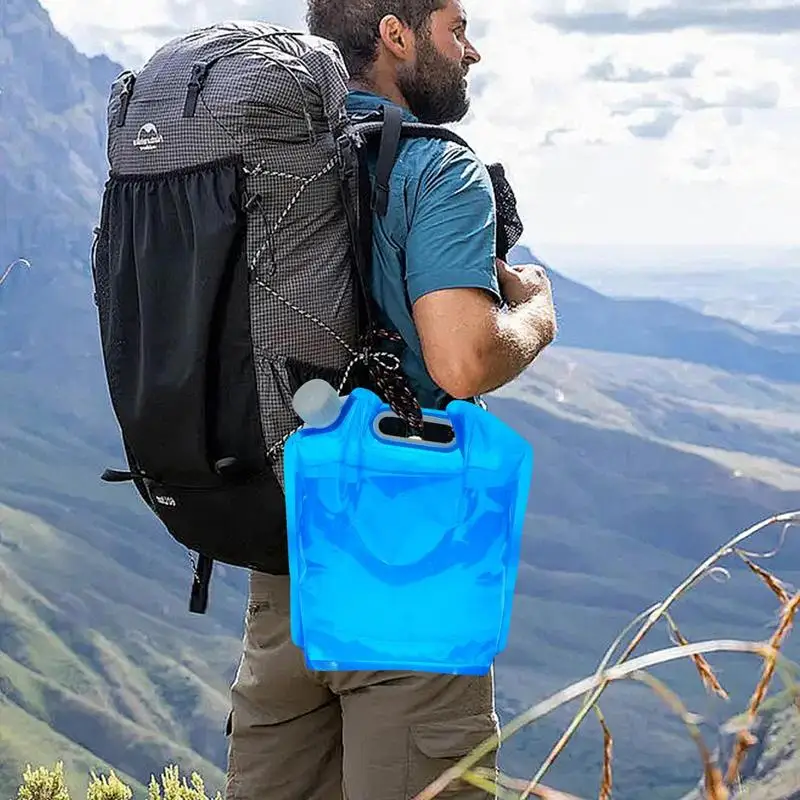 5L/10L Reusable Ice Bags Dry Freezer Packs With Spigot Large Capacity Ice Bath Freezer Bag For Camping Hiking Drinks Water Bags