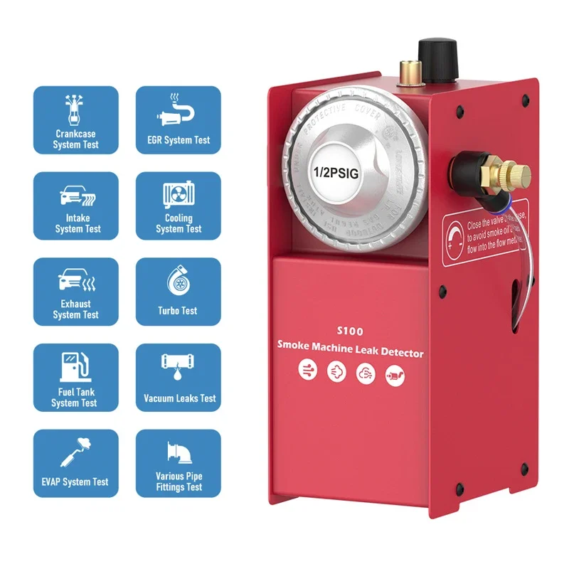 S100 Rilevatore Di Perdite Di Fumo Automobile Camion Moto Rilevatore Di Perdite Di Fumo Strumento Rilevatore Di Perdite Di Aspirazione Del Veicolo Fum