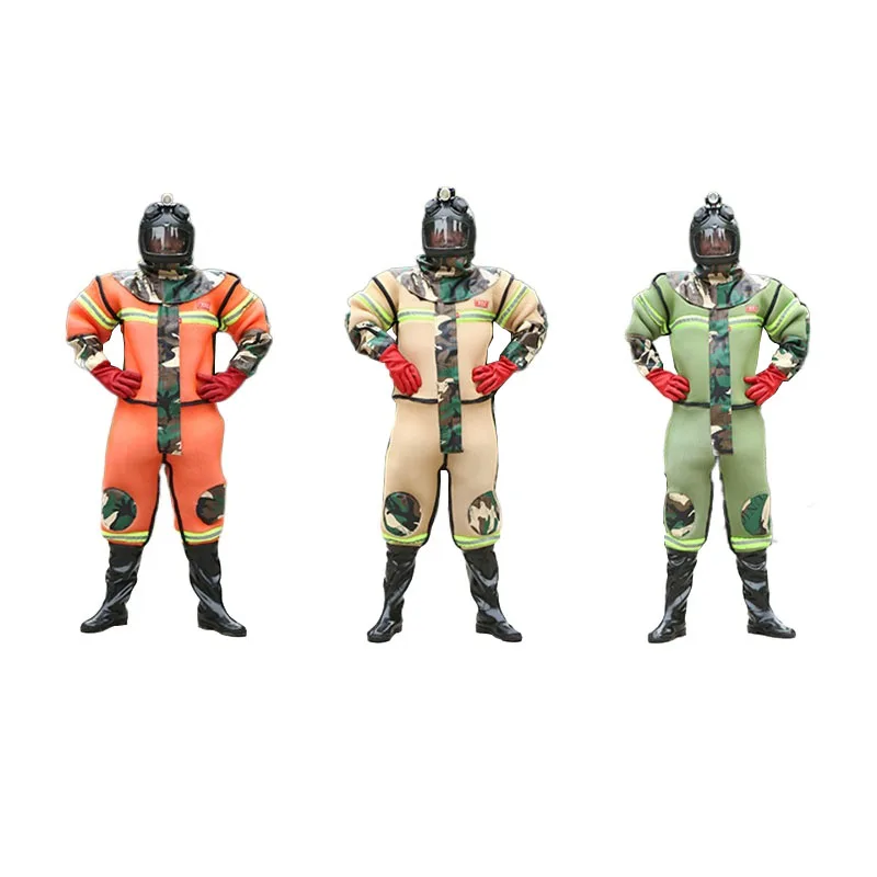 Beekeeping Hornet Suit Breathable Anti Bee Suit Thickened with Helmet Fan Wasp Protective Clothing Specialized Equipment