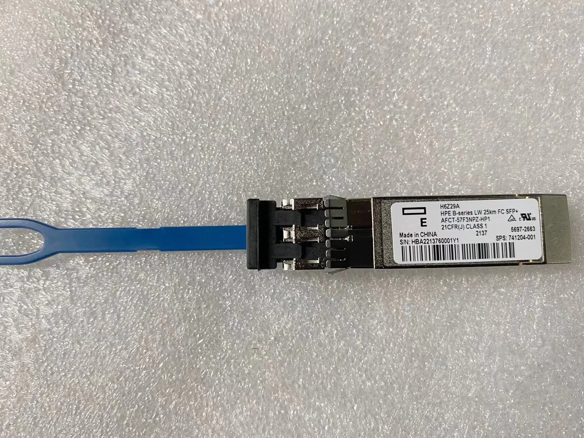 H-PE 16G SFP 25KM Single mode Transceiver H6Z29A 741204-001 16Gb LW 25km FC SFP+ AFCT-57F3NPZ-001 5697-2663 16G Fiber Switch