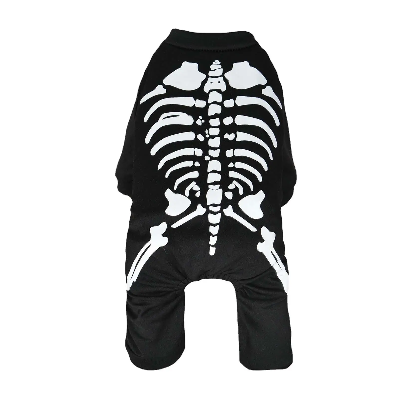 Halloween Dog Skeleton Costume Props for Puppy Kitten Beauty Contests Party