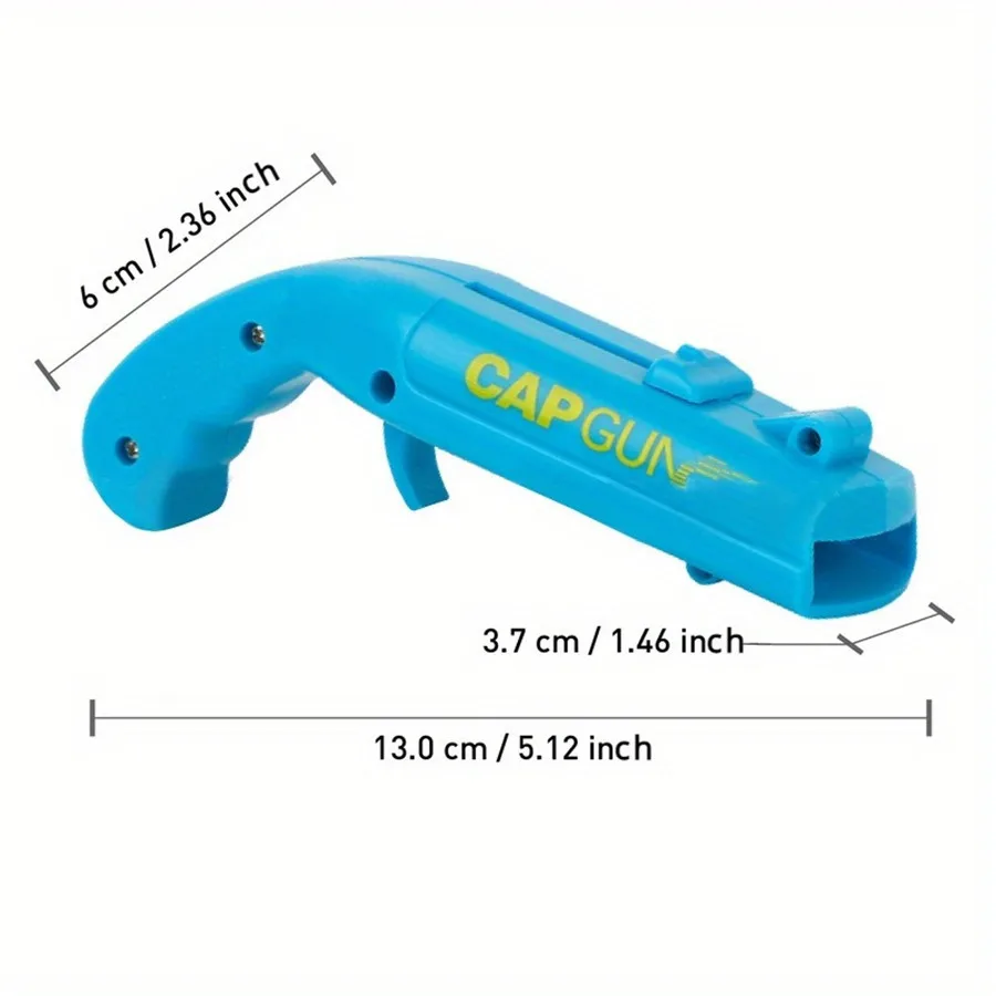 Portable Beer Bottle Opener & Cap Launcher - Gun-Shaped, High-Quality Stainless Steel Bar Tool for Parties & Picnics