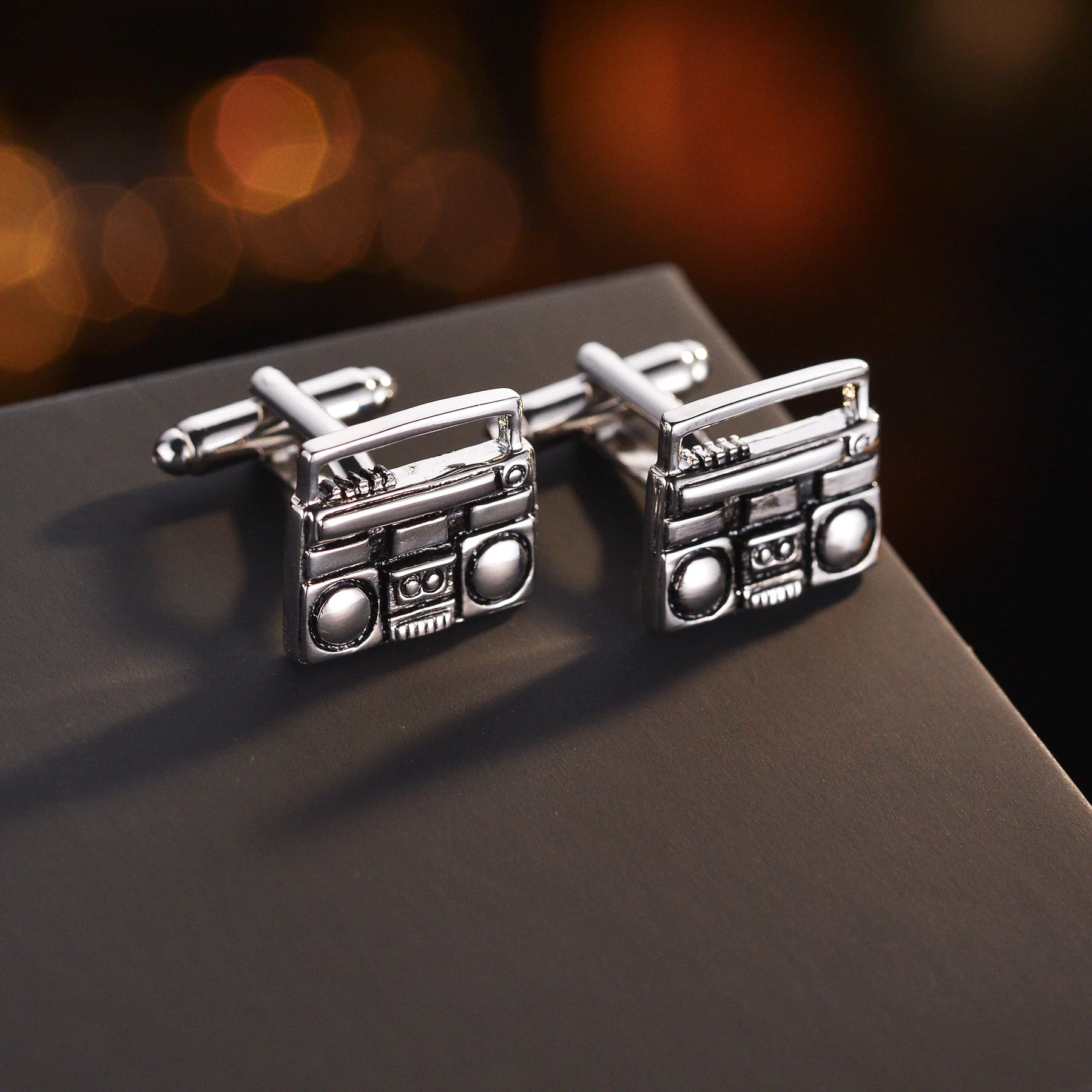 

Модные запонки, запонки с радио, высококачественные многоцветные мужские запонки, подарки для друзей