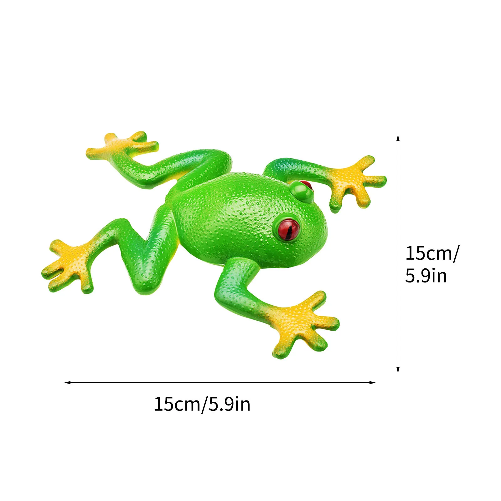Simulation Frog Model Ornaments Soft Rubber Fake Frog Creative Compulsion Vent Frog Toys Children's Gift Sensory Toys 6