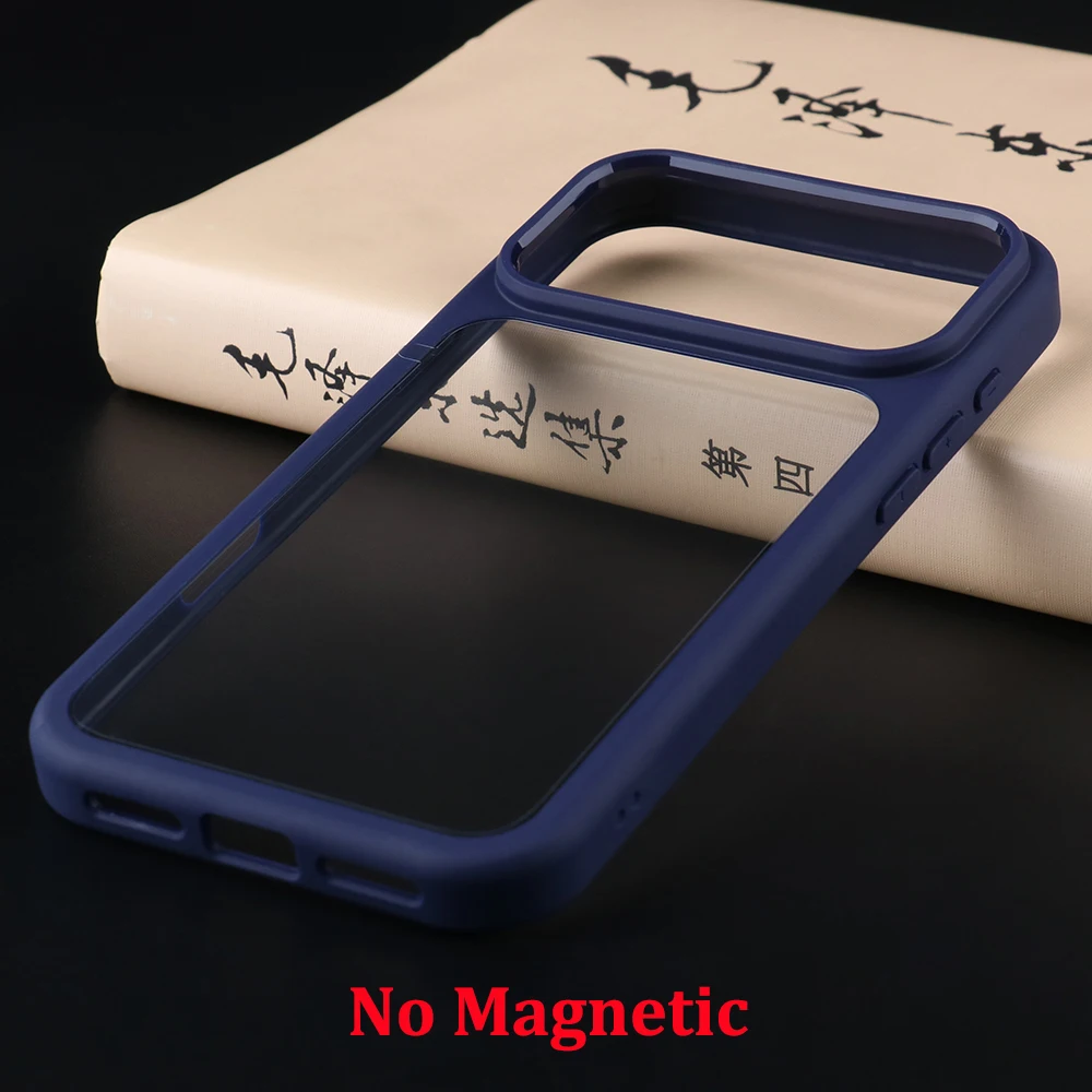 Transparent Shockproof Protective Phone Case - Ultra-Thin Clear Hard PC Back Cover