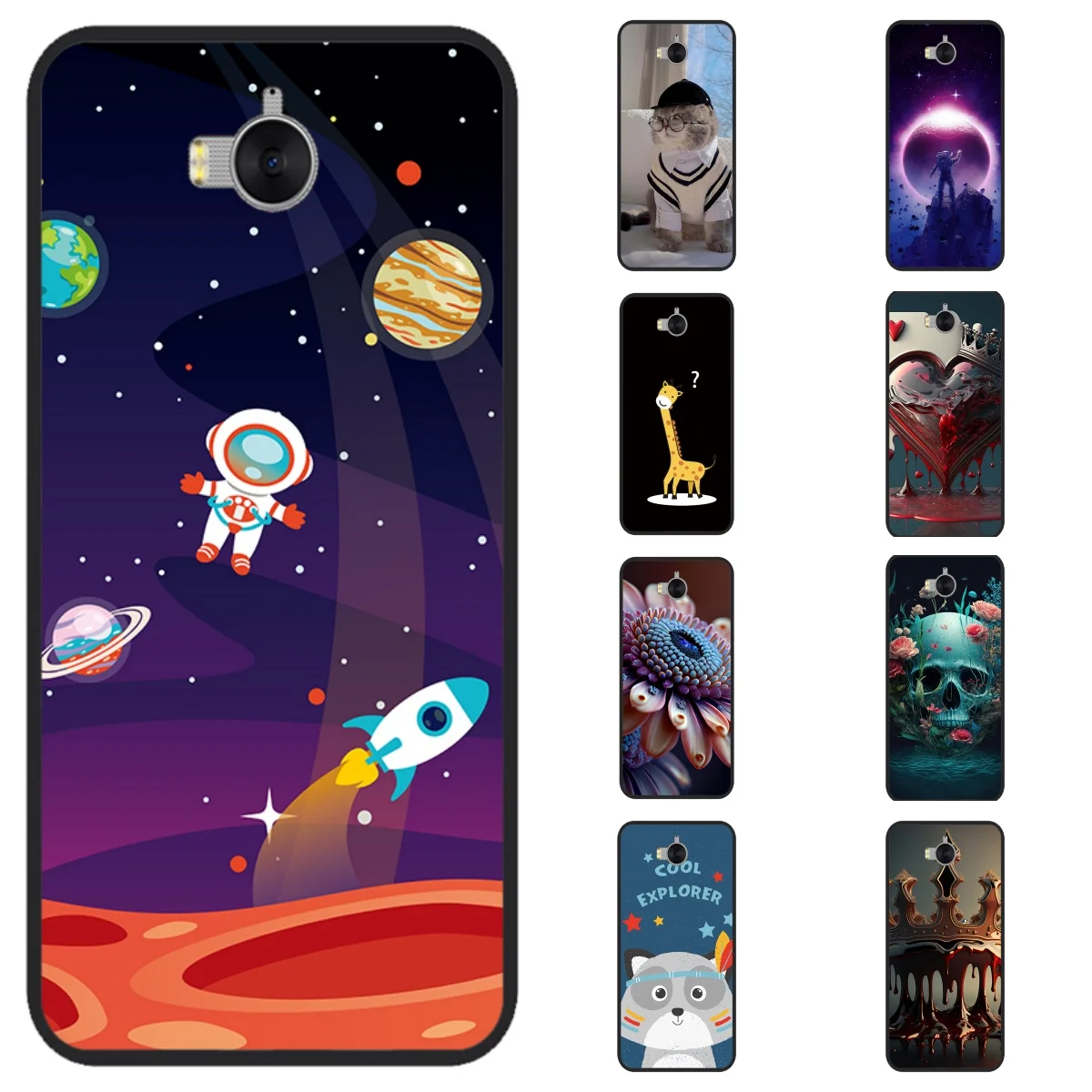 For Huawei Y5 Case Mya-l22 Mya-u29 Shockproof Soft silicon TPU Back Cover For Huawei Y6 Phone Case Cute Cartoon Bumper