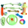 10 piece pet cotton rope toy set with teeth grinding and bite resistant golden fur large and medium-sized dog toys 5