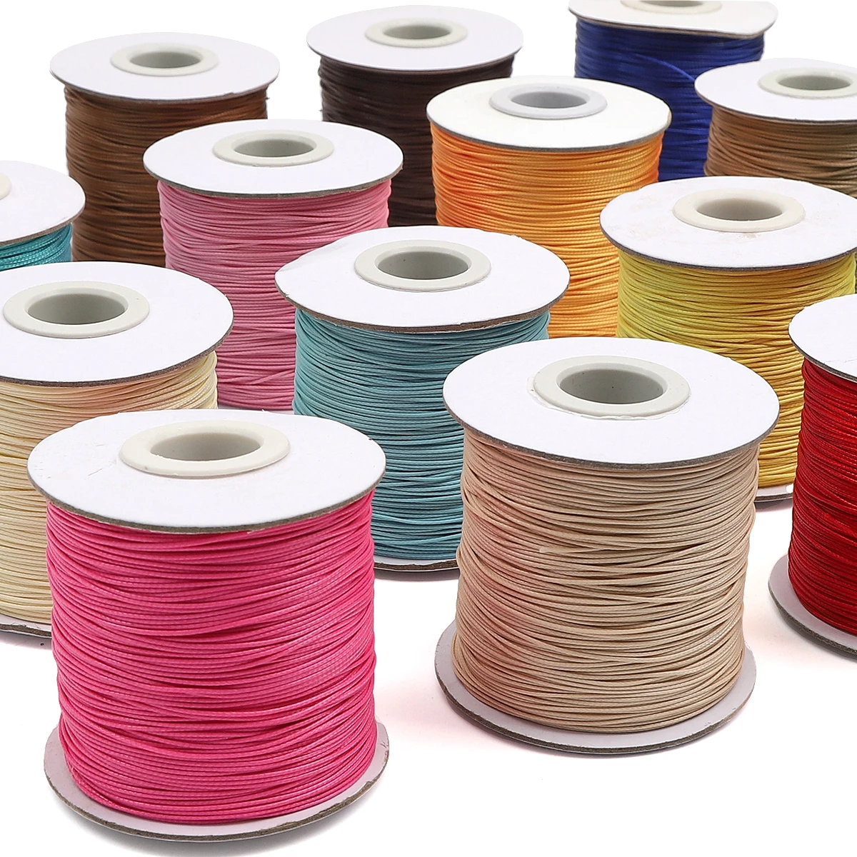 10m/lot Korean Waxed Cotton Cord Waxed Thread Cord String Strap Necklace Rope Bead For DIY Bracelet For Jewelry Making Findings 5