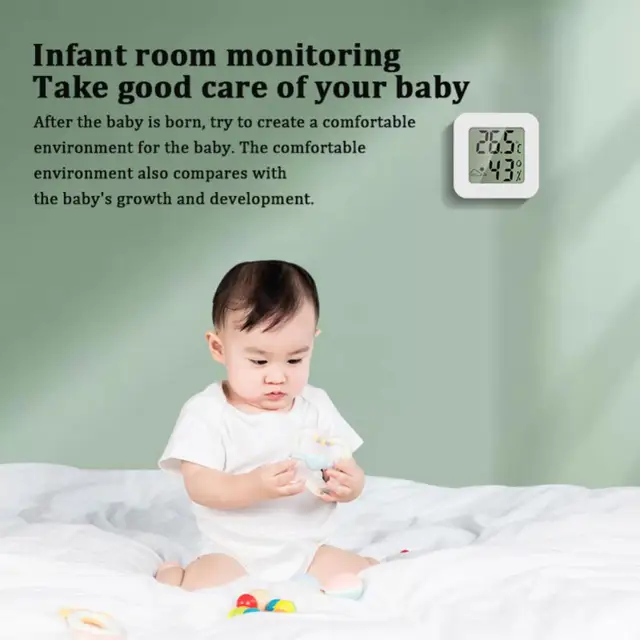 Mini Lcd Digitális Hőmérő Higométer Beltéri Szobahőmérséklet Páratartalom Mérő Érzékelő Mérője Időjárási Állomás Otthoni - Image 4