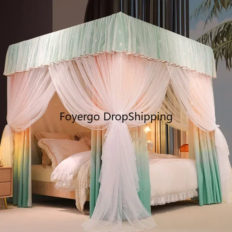 

Childrens Bed Mosquito Net Household Folding Door Bed Baldachin Valance Girls Bed Mosquito Net Holder Zanzariera Home Textile