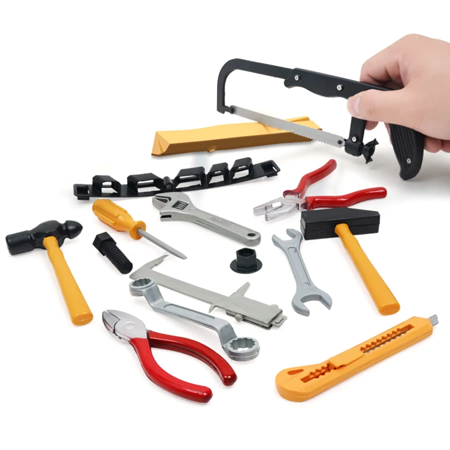 Random Style Simulation Repair Drill Tools 14pcs/set Children Pretend Play Toys Plastic Maintenance Tool Screwdriver Kids Toys kids repair toys,plastic construction toys,kids construction toys,kids pretend play set
