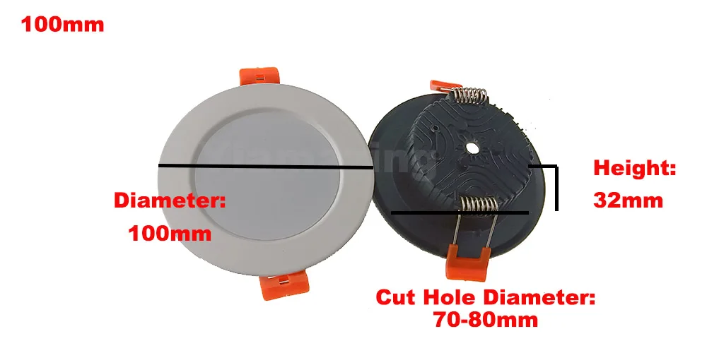 Description Picture 5 of itemWhite IP67 220V Outdoor Waterproof IP65 IP66 LED Downlight 7w 9W 12W 15W 18W 24W 30W Kitchen Bathroom Spot Light Ceiling Lamp