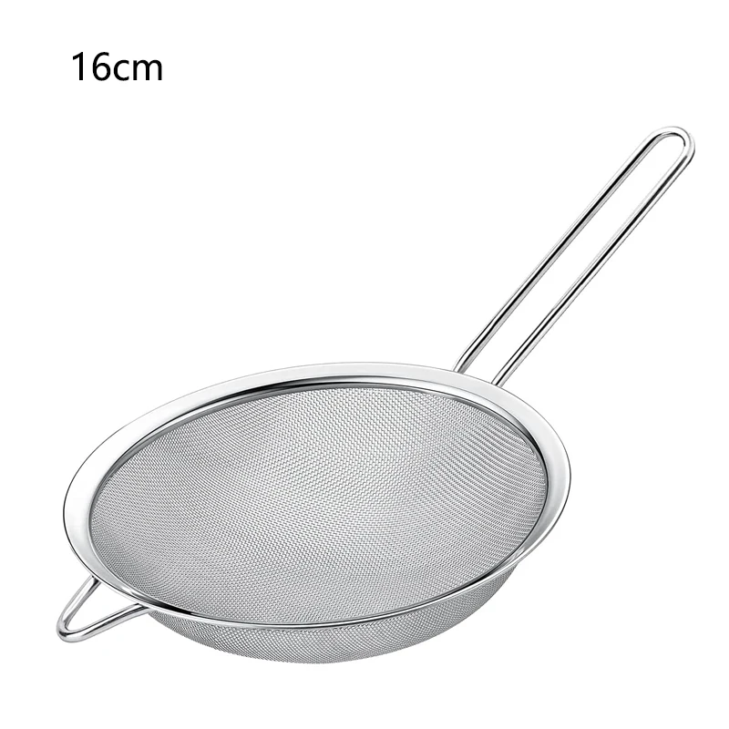 Stainless Steel Fine Mesh Sieve Set - Premium Baking & Cooking Strainers