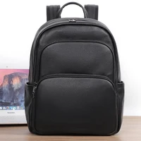 100% Cow Genuine Leather Men Backpacks Fashion Real Natural Leather Student Schoolbag Backpack Boy Large Computer Laptop Bag 2