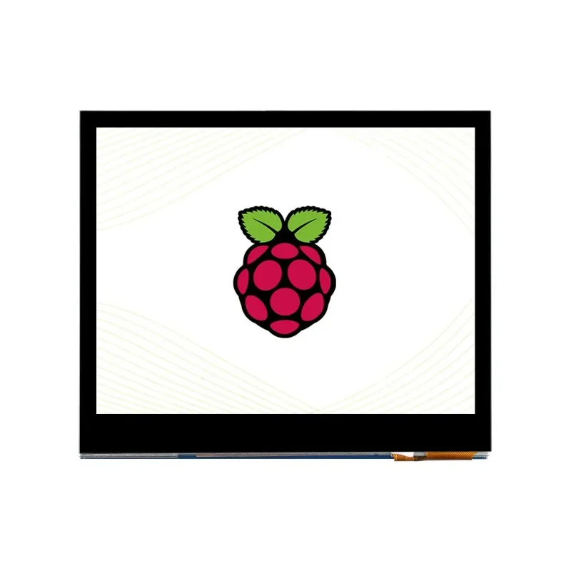 raspberry-pi、ipsパネル、強化ガラスカバー用の容量性タッチスクリーン液晶、低電力、640-×-480-dpi、35in