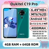 Oukitel C19 Pro Smartphone 4GB RAM 64GB ROM 6.49 Inch HD+ Telphone 4000mAh MT6762D Octa Core Android 10 13.0MP Mobile Phone 1