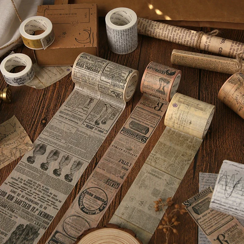 Journamm 11 Design Vintage Washi Paper Tape DIY Scrapbooking Stickers School Supplies Decoration Creative Stationery Tapes 2