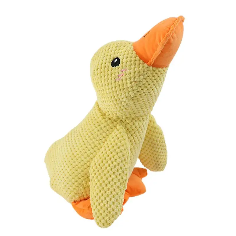 

Cute Plush Duck Dogs Squeak Toys Funny Pet Play Interactive Chew Toy For Small Medium Dog Pets Supplies Accessories