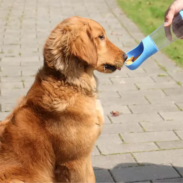 Two-in-one feeding and drinking pet water cup portable travel outdoor drinking fountain dog water cup kettle outdoor supplies 2