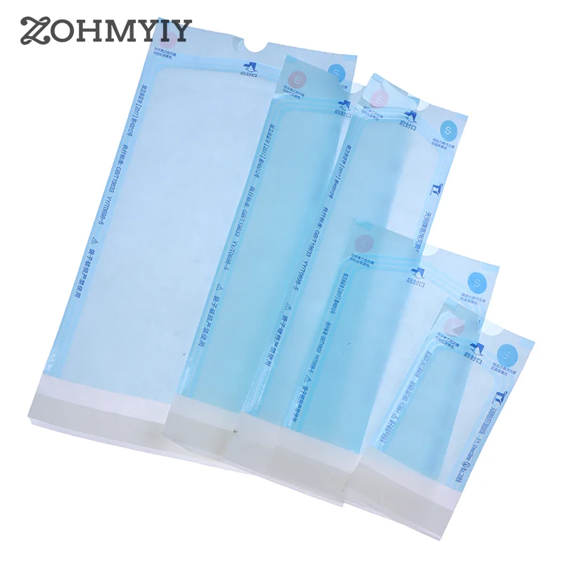 

200pcs/Box Self-Sealing Sterilization Pouches Bags 5 Sizes Medical-Grade Bag Disposable Tattoo Accessories Supplies
