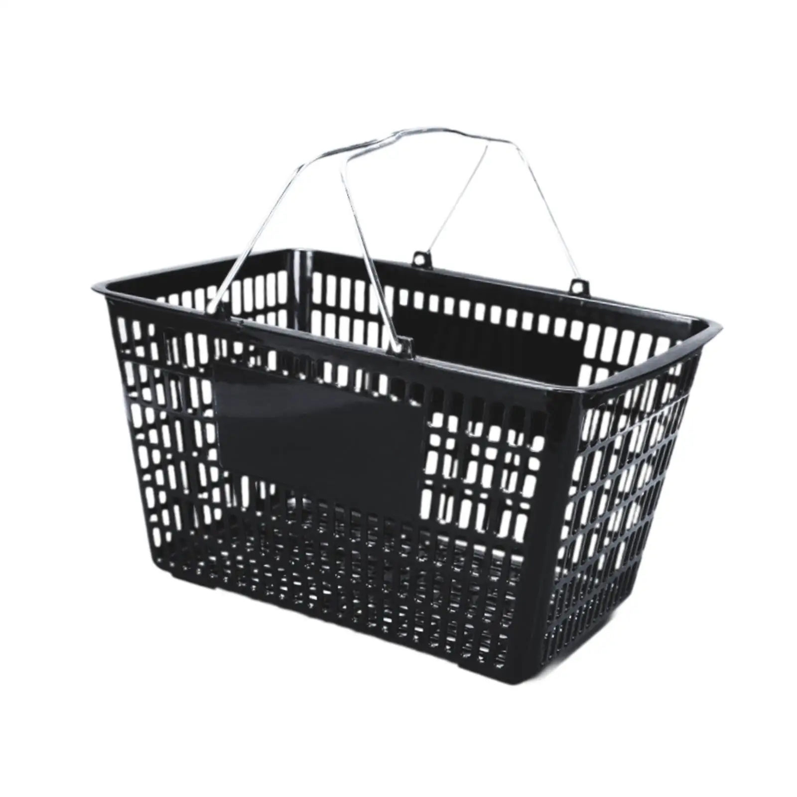 Shopping Basket Convenience Storage Black Sturdy Picnic Basket Store