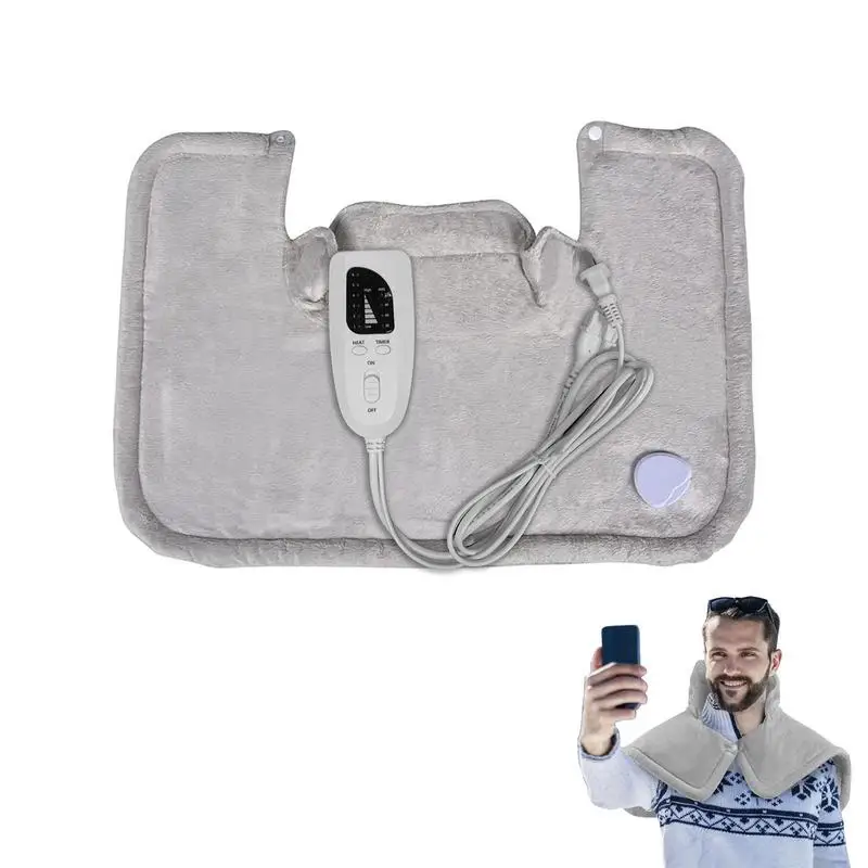 

Weighted Heating Pads 60W Comfortable Neck Shoulder Warmer Pad Skin-friendly Weighted Large Heating Pad Heated Neck And Shoulder