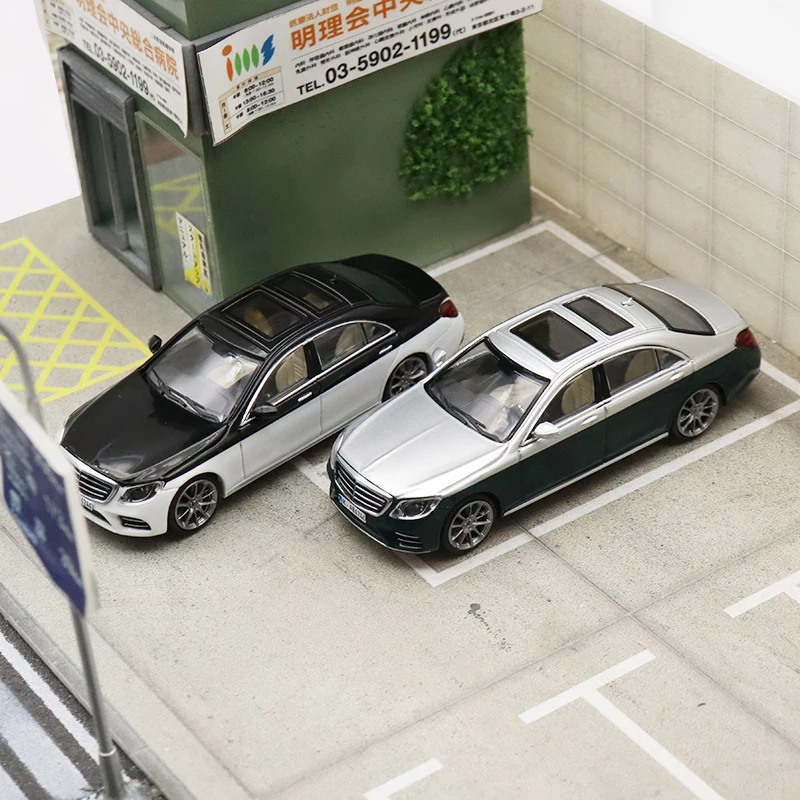 마스터 1:64 S클래스 S450 W222 감성적인 구형 자동차 합금 모형