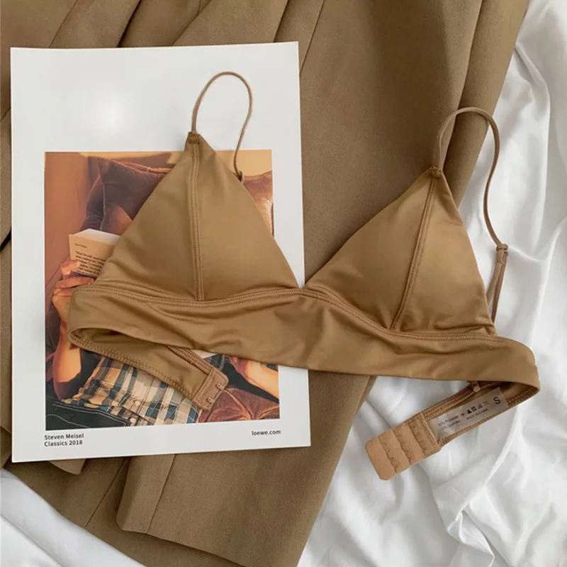 Fits Everybody triangle bralette - Ochre