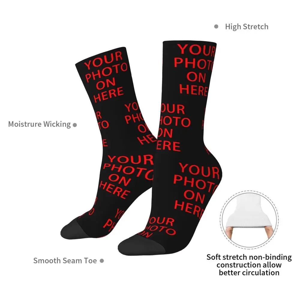 Custom Your Photo Mens Crew Socks Unisex Kawaii 3D Printed Customized Print Dress Socks 7 S03c3d1a94a204b1294956d5f000e63041