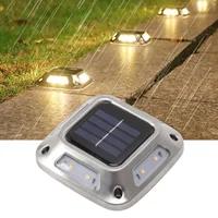 Solar Ground Light Solar Light Waterproof Warm Light Solar Garden Lamp Outdoor Courtyards Driveway Marker Light 2