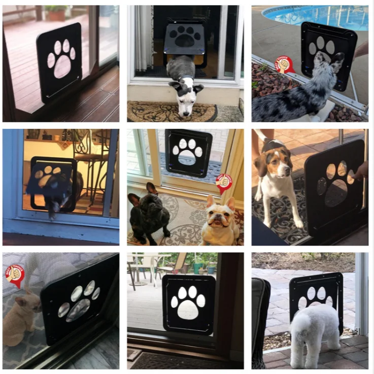 Pet Door, Cat Door, Freely Entering and Exiting Suitable for Cats and Small Dogs, Suitable for Glass Doors, Screens, Isola