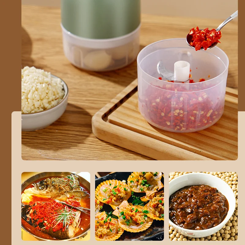 Garlic Electric Mini Chopper for Crushing Ginger Vegetables