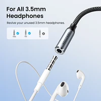 [2Pcs] Vention USB Type C to 3.5mm Jack Earphone Adapter Headphone USB C Cable Audio Adapter with DAC For iPhone 17 16 15 Xiaomi 3