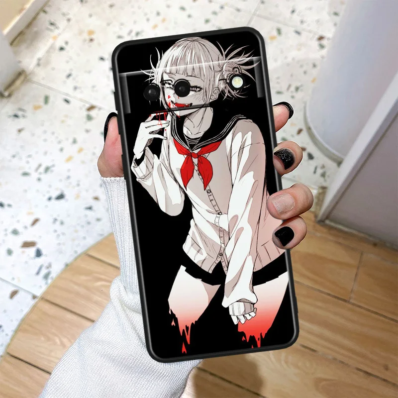 Himiko Toga Anime Shockproof Cover for Google Pixel 7 6a 6 Pro 5 4
